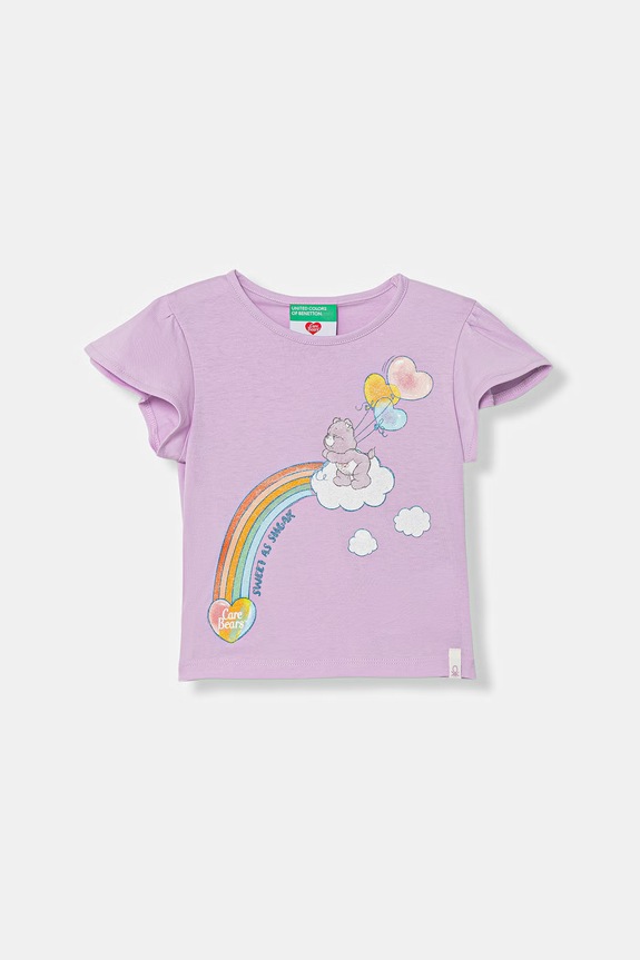 United Colors of Benetton tricou pentru copii, din bumbac violet 3I1XG10MC.P.Stagionale