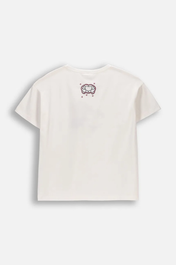 Coccodrillo t-shirt παιδικό βαμβακερό με ελαστάν WC6143217LGD μπεζ SS26