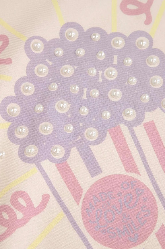 Coccodrillo majica za djecu od pamuka s elastanom bež WC6143205HGK