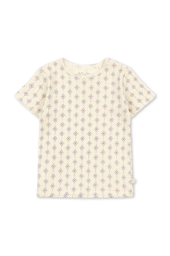 Konges Sløjd tričko detské bavlnené MINNIE TEE GOTS béžová KS105485.PPY2