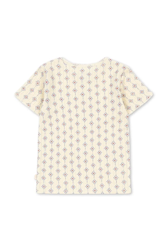 Konges Sløjd tričko detské bavlnené MINNIE TEE GOTS KS105485.PPY2 béžová SS26