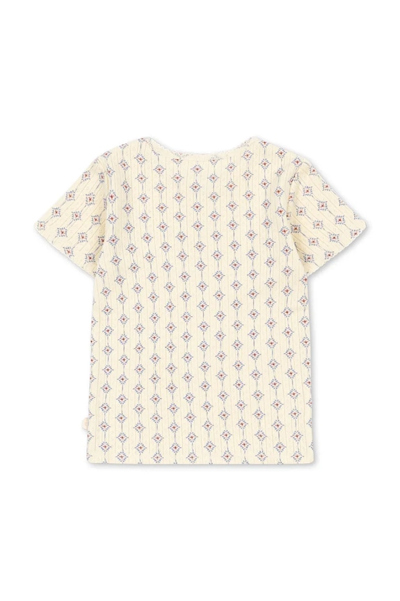 Konges Sløjd tričko detské bavlnené MINNIE TEE GOTS KS105485.PPY2 béžová SS26