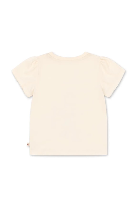 Konges Sløjd t-shirt παιδικό βαμβακερό FAMO PUFF TEE GOTS KS105368.PPY2 μπεζ SS26