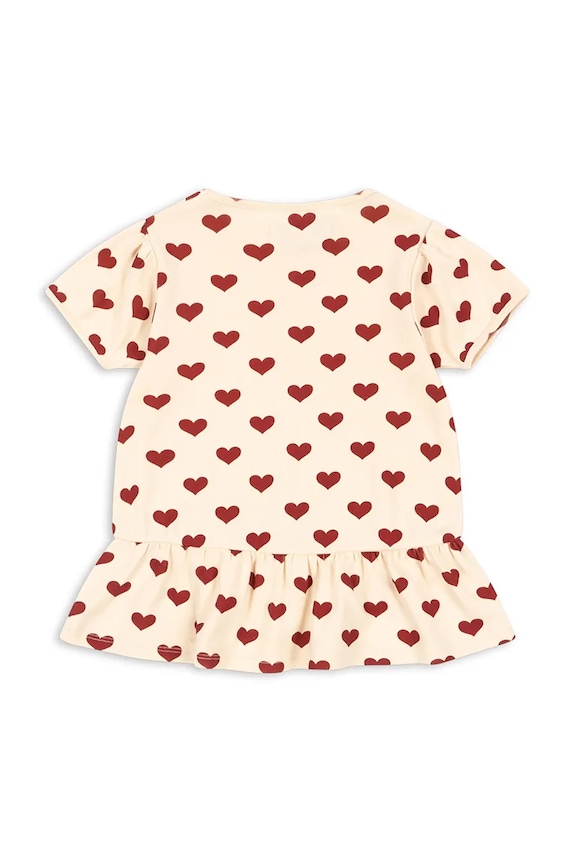 Konges Sløjd t-shirt παιδικό με βαμβάκι BASIC FRILL TEE GOTS KS105657.PPY2 μπεζ SS26