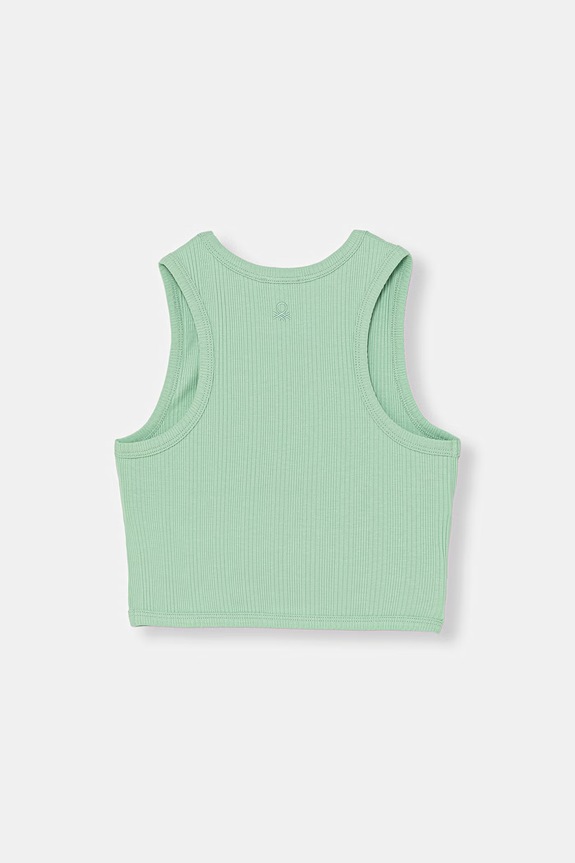 United Colors of Benetton top detský bavlnený s elastanom 3S2UCH025.G.seasonal zelená SS26