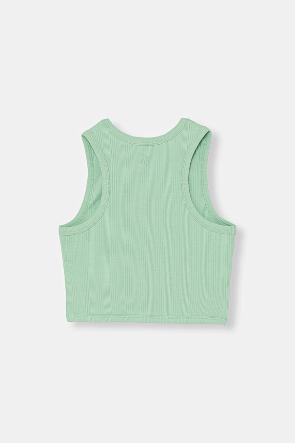 United Colors of Benetton top detský bavlnený s elastanom 3S2UCH025.G.seasonal zelená SS26
