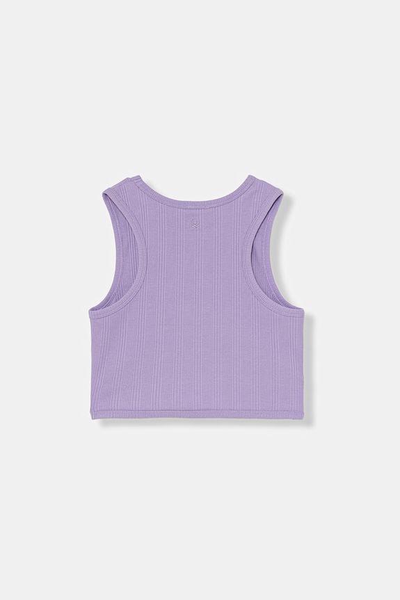 United Colors of Benetton top detský bavlnený s elastanom 3S2UCH025.G.seasonal fialová SS26