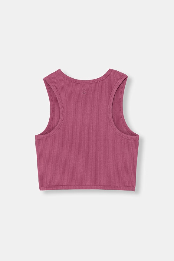 United Colors of Benetton top detský bavlnený s elastanom 3S2UCH025.G.seasonal fialová SS26