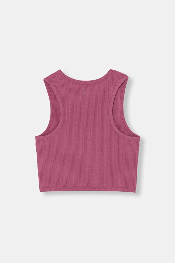 United Colors of Benetton top detský bavlnený s elastanom 3S2UCH025.G.seasonal fialová SS26