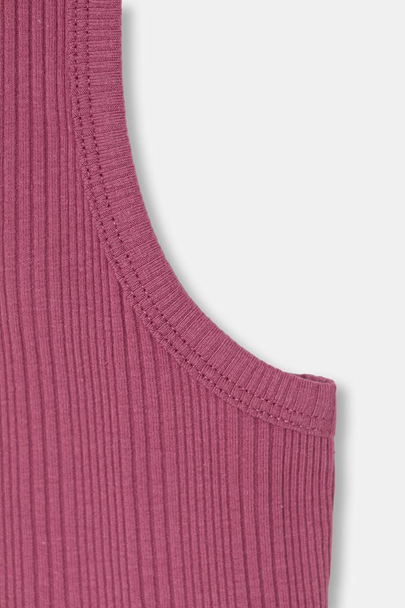 Dievča United Colors of Benetton top detský bavlnený s elastanom 3S2UCH025.G.seasonal fialová