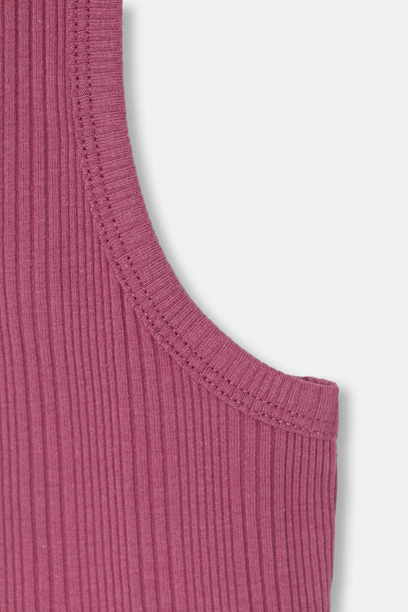Dievča United Colors of Benetton top detský bavlnený s elastanom 3S2UCH025.G.seasonal fialová