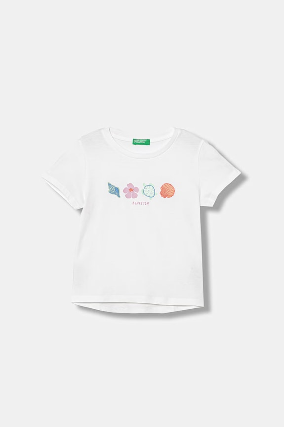United Colors of Benetton majica za djecu od pamuka bijela 3I1XG10N1.P.seasonal