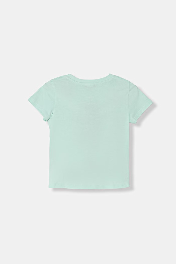 United Colors of Benetton T-shirt Παιδικό βαμβακερό 3I1XG10N1.P.seasonal τιρκουάζ SS26
