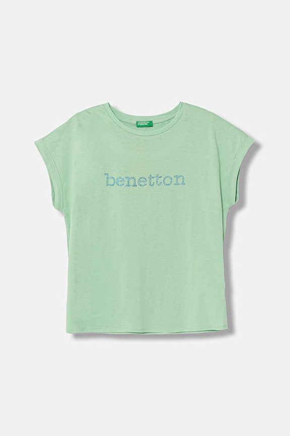 United Colors of Benetton футболка для детей из хлопка зелёный 3I1XC10TT.G.seasonal