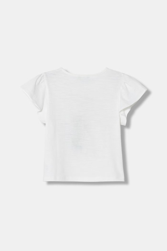 United Colors of Benetton tričko dětské bavlněné 38V4G10N6.P.seasonal bílá SS26