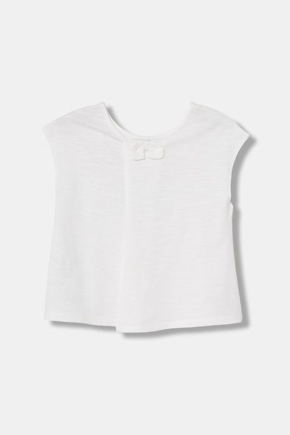United Colors of Benetton tričko dětské bavlněné 38V4G10N3.P.seasonal bílá SS26