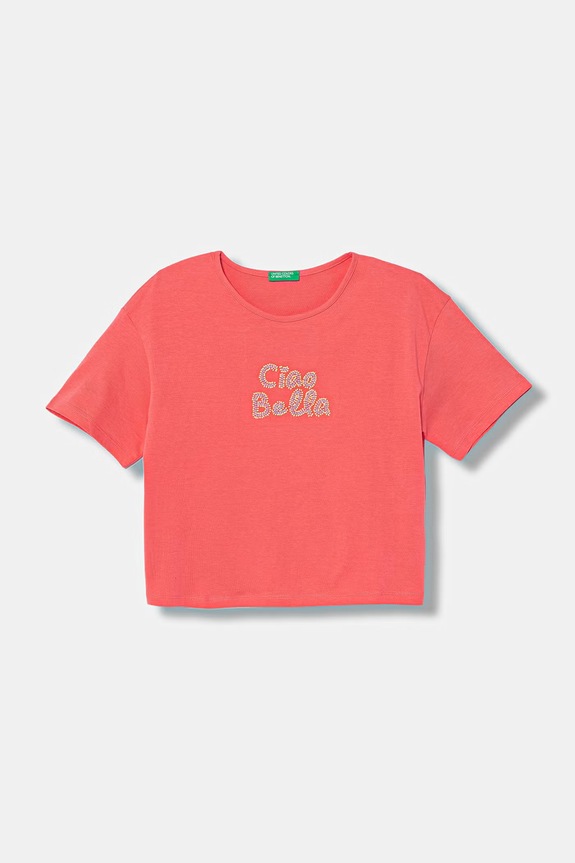 United Colors of Benetton tričko dětské bavlněné oranžová 35RYC10TM.G.seasonal