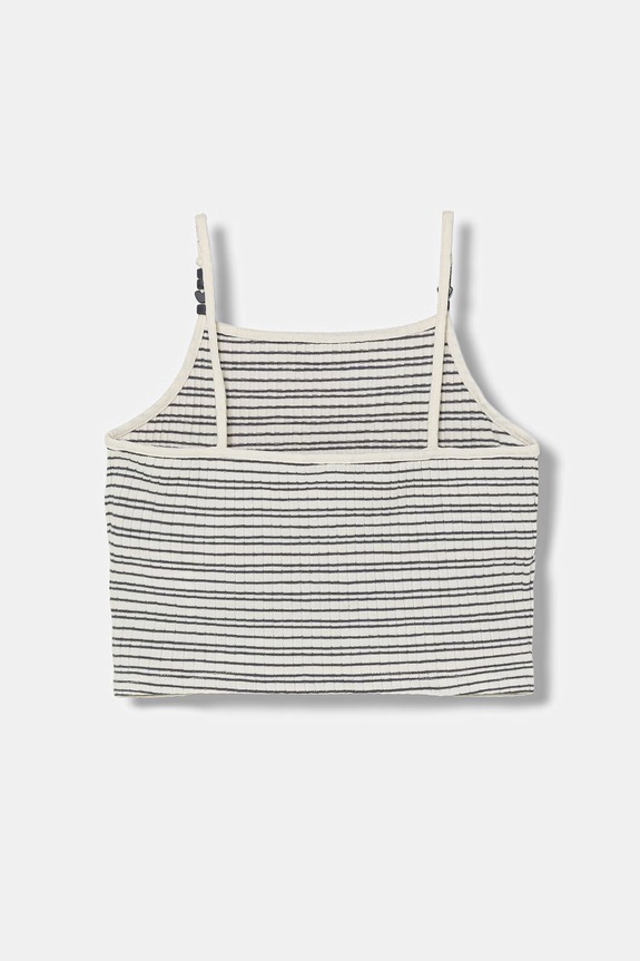 United Colors of Benetton crop top παιδικό με βαμβάκι 38DBCH027.G.seasonal μπεζ SS26
