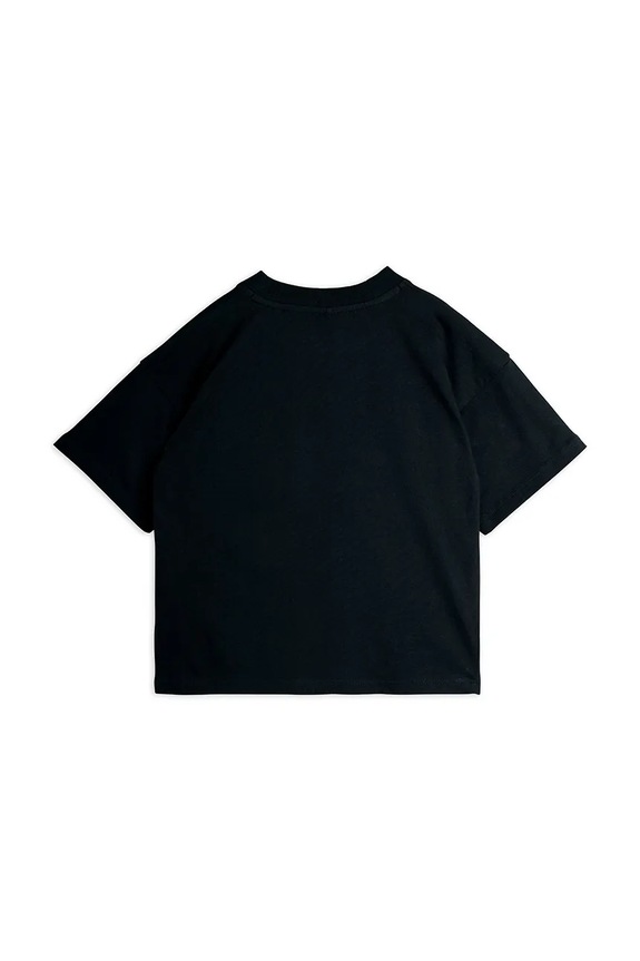 Mini Rodini t-shirt bawełniany dziecięcy E.T. 25820102 czarny SS26