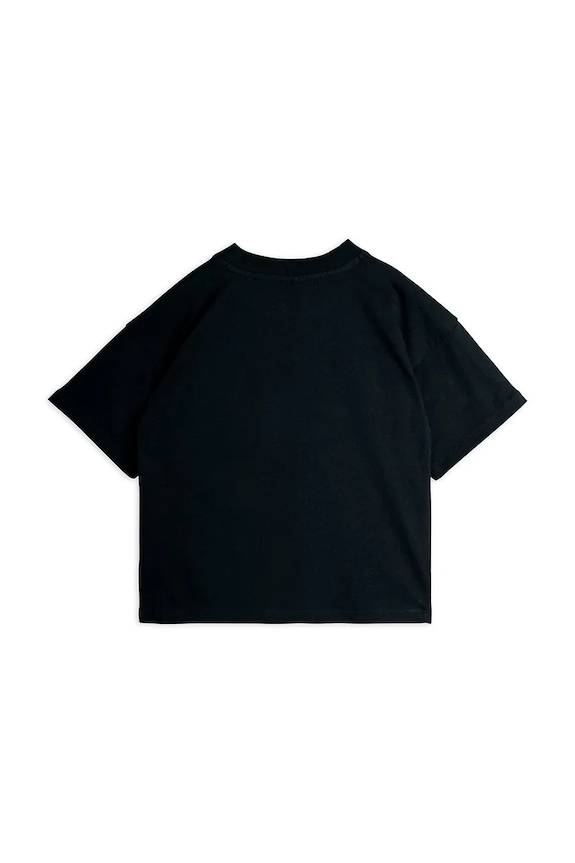Mini Rodini t-shirt bawełniany dziecięcy E.T. 25820102 czarny SS26
