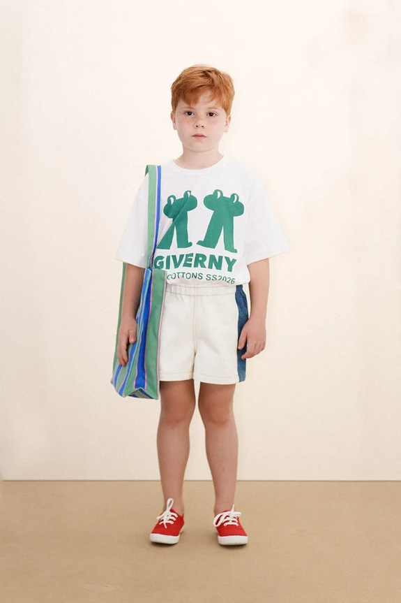 Tinycottons t-shirt in cotone per bambini FROG & FROG GRAPHIC TEE prodotto per bambini bianco SS26.043