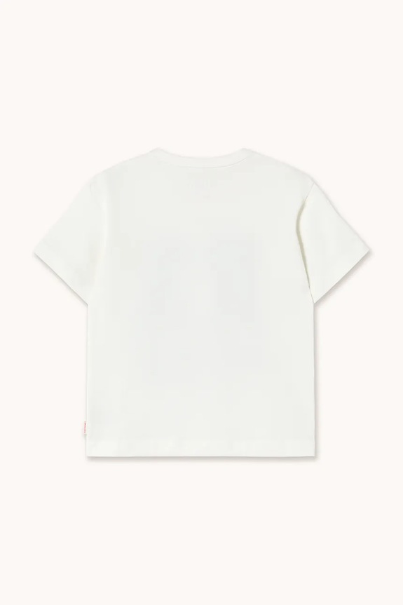 BIMBA Tinycottons t-shirt in cotone per bambini FROG & FROG GRAPHIC TEE SS26.043 bianco
