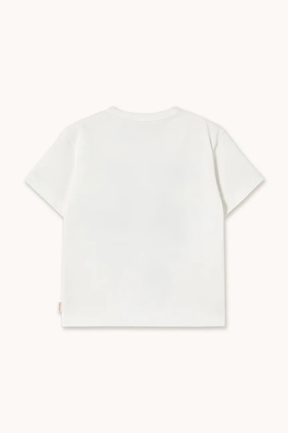 Băieți Tinycottons tricou de bumbac pentru copii SWANS DIAMONDS GRAPHIC TEE SS26.059 alb