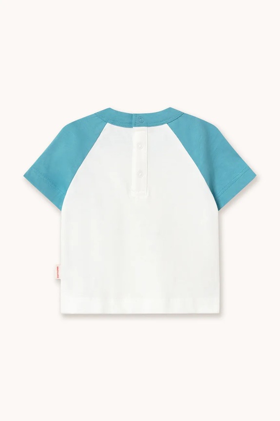 Tinycottons maglietta in cotone neonati TINY&TINY GRAPHIC BABY TEE SS26.066 bianco SS26