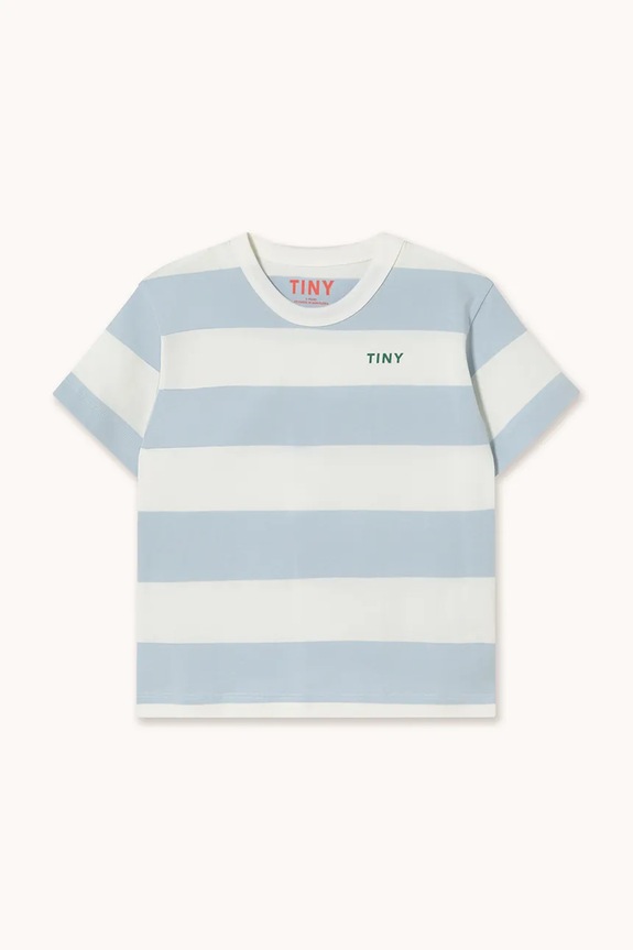 Tinycottons tricou de bumbac pentru copii STRIPES KNIT TEE SS26.077 albastru SS26
