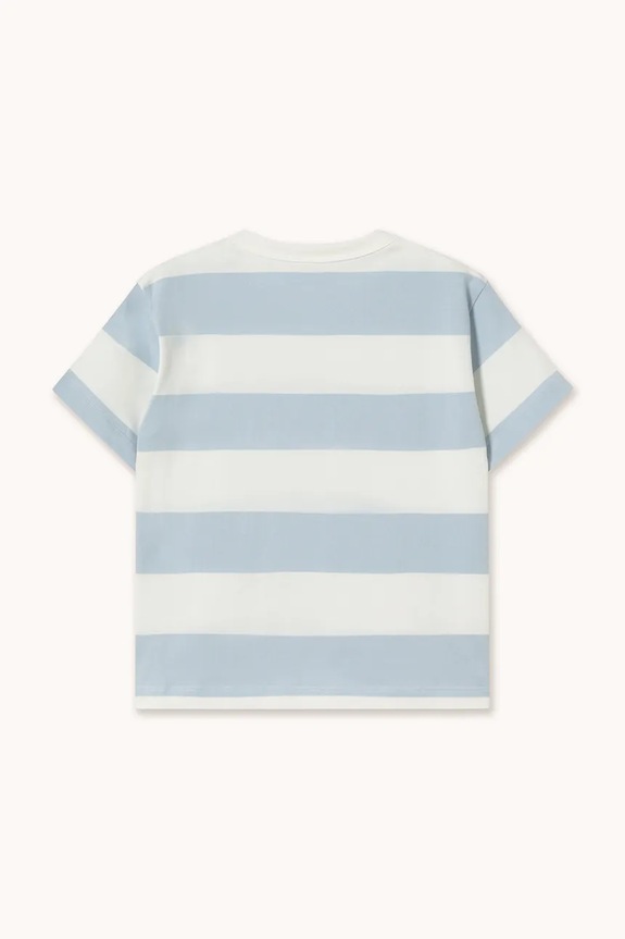 Băieți Tinycottons tricou de bumbac pentru copii STRIPES KNIT TEE SS26.077 albastru