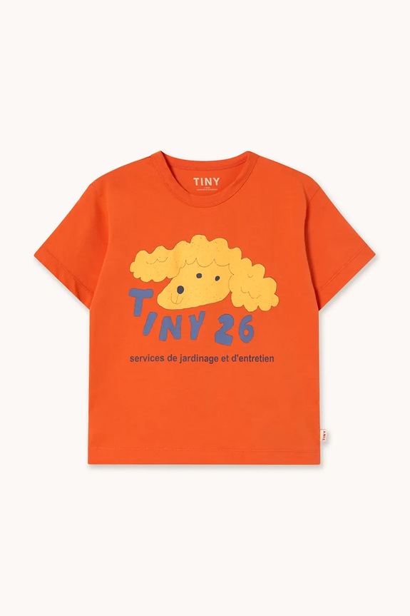 Tinycottons t-shirt in cotone per bambini YELLOW DOG GRAPHIC TEE prodotto per bambini arancione SS26.085