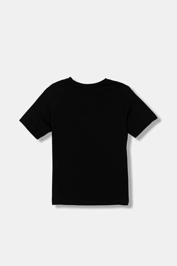 Παιδικό βαμβακερό μπλουζάκι Diesel TCIRCLE OVER T-SHIRT J02582.0GRAI μαύρο SS26