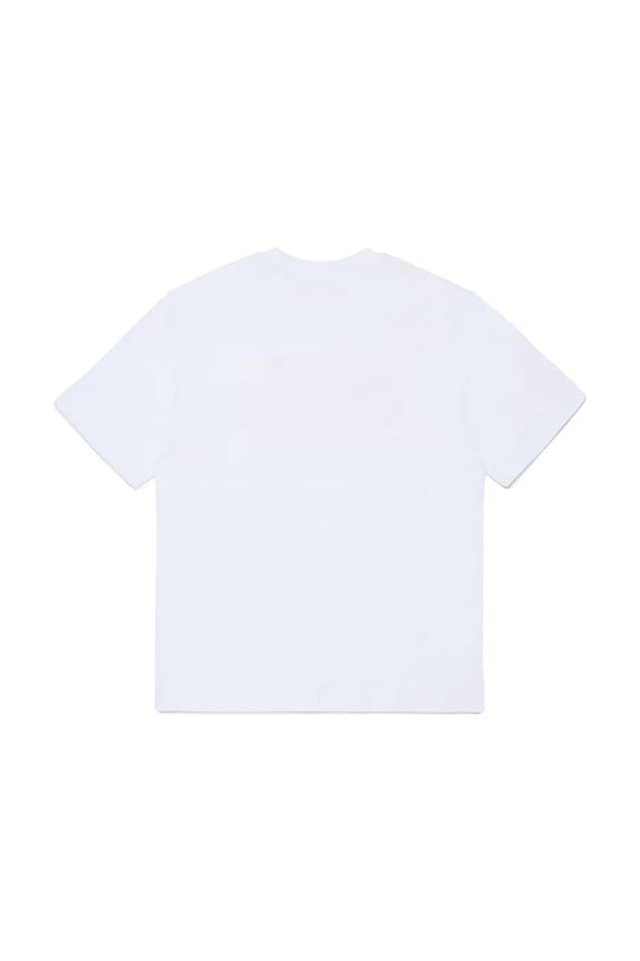 Diesel gyerek pamut póló THIDE OVER T-SHIRT J02587.0GRAI fehér SS26