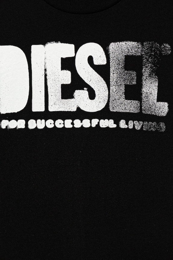 Dječaci Dječja pamučna majica kratkih rukava Diesel THIDE OVER T-SHIRT J02587.0GRAI crna