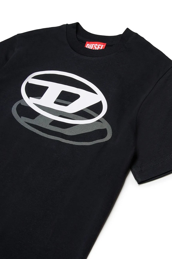Fiú Diesel gyerek pamut póló TVALE OVER T-SHIRT J02601.00YI9 fekete