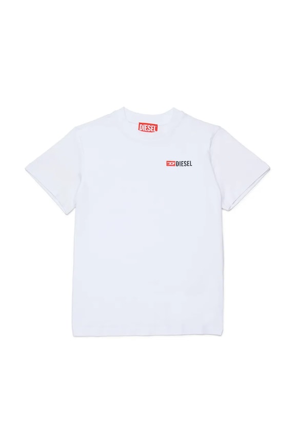 Diesel gyerek póló UTRIM UW T-SHIRT elasztánnal fehér J02691.KYATR