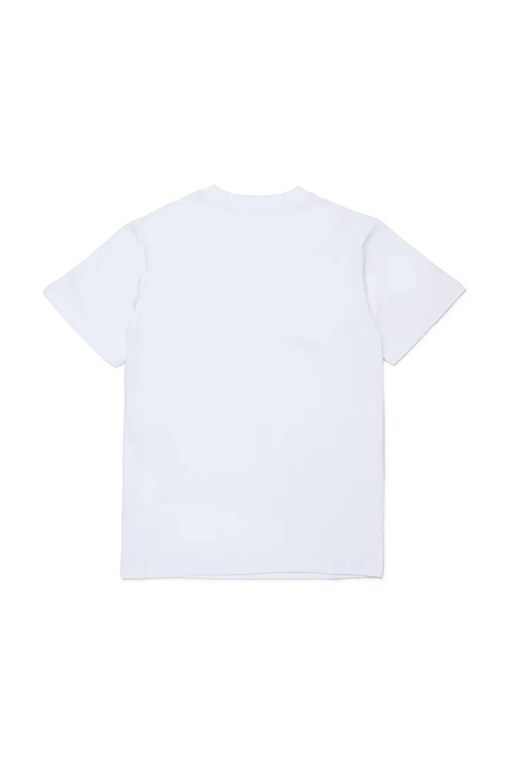 Otroška kratka majica Diesel UTRIM UW T-SHIRT J02691.KYATR bela SS26