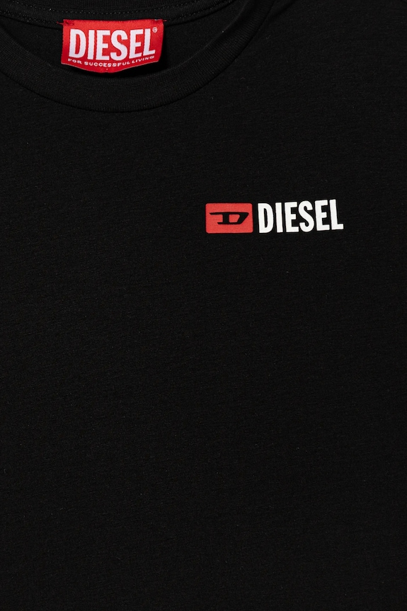 Κοριτσίστικα Παιδικό μπλουζάκι Diesel UTRIM UW T-SHIRT J02691.KYATR μαύρο
