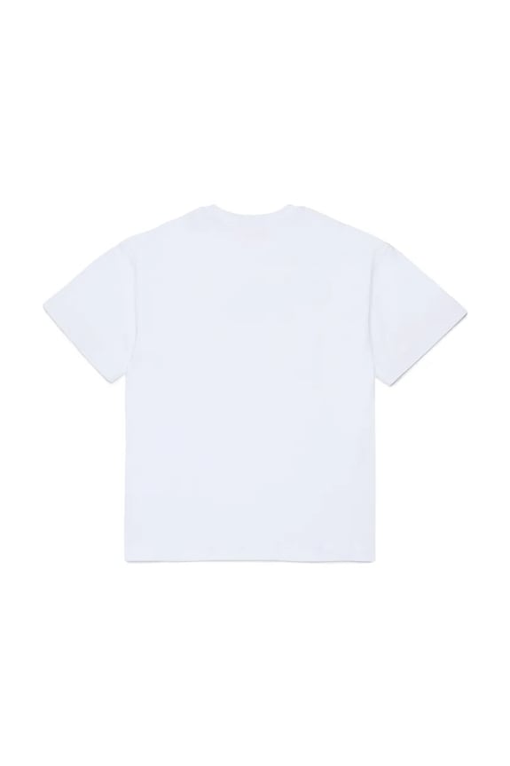 Diesel tricou de bumbac pentru copii TLOGY OVER T-SHIRT J02590.0GRAI alb SS26