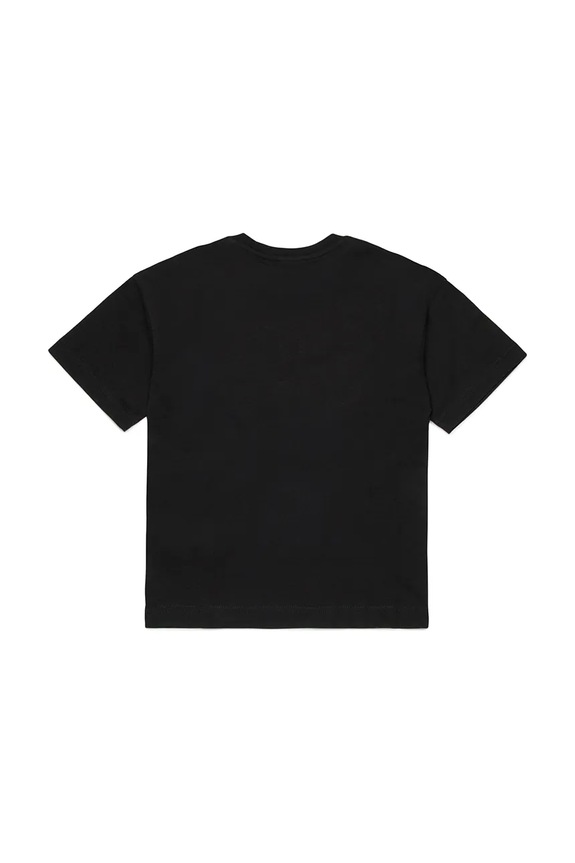 Diesel tricou de bumbac pentru copii TLOGY OVER T-SHIRT J02590.0GRAI negru SS26