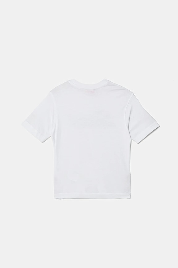 Παιδικό βαμβακερό μπλουζάκι Diesel TCORS OVER T-SHIRT J02869.KYA1M λευκό SS26