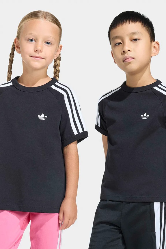 Detské bavlnené tričko adidas Originals bavlna čierna KD3309