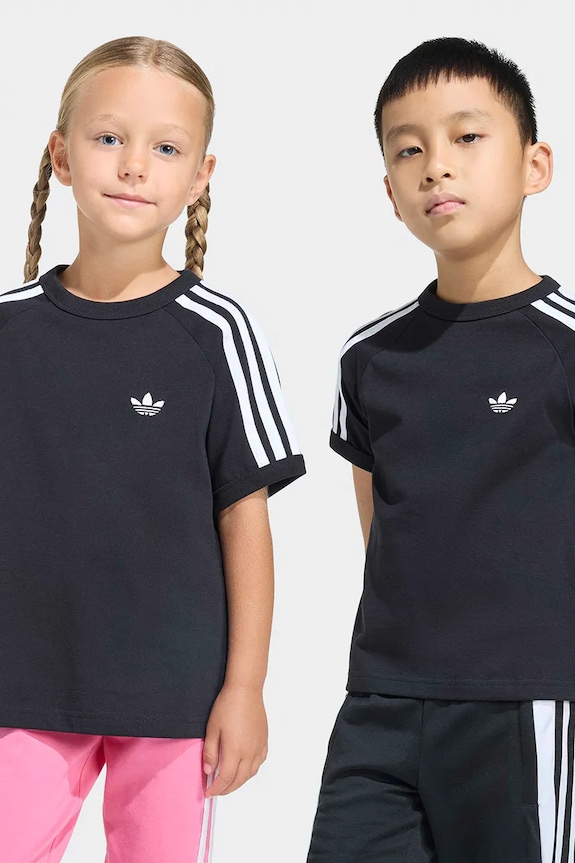 Detské bavlnené tričko adidas Originals bavlna čierna KD3309