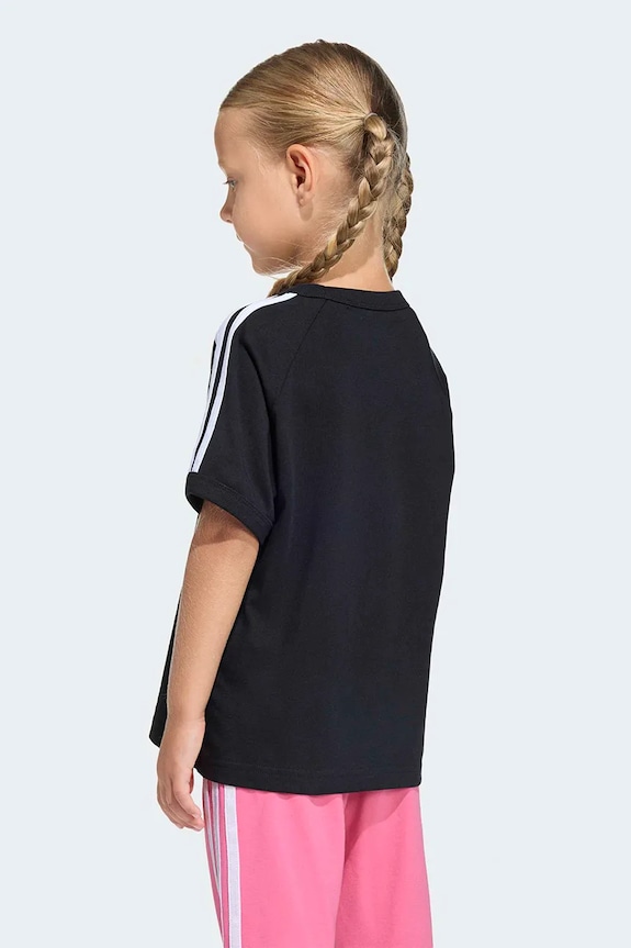 Detské bavlnené tričko adidas Originals KD3309 čierna