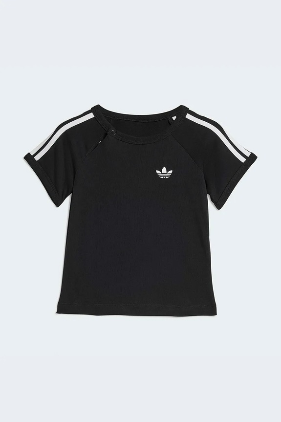 Παιδικό μπλουζάκι adidas Originals απλικέ μαύρο KD1013