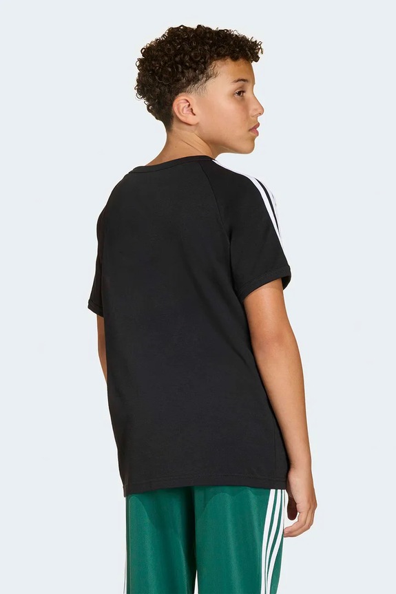 Мальчик Хлопковая футболка adidas Originals KE0919 чёрный