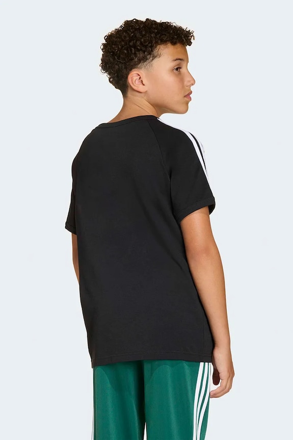 Мальчик Хлопковая футболка adidas Originals KE0919 чёрный