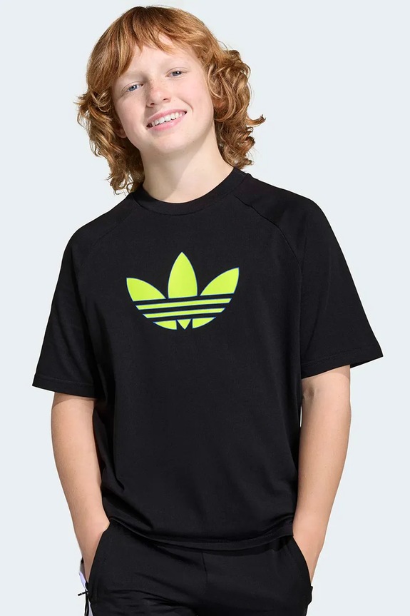 Detské bavlnené tričko adidas Originals KC9541 čierna