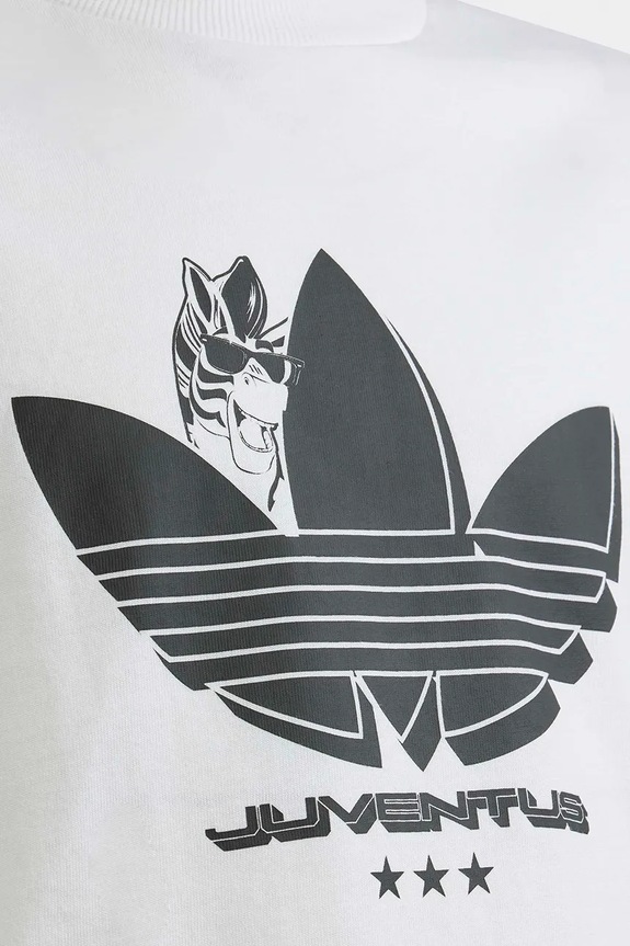 Chłopiec adidas Performance t-shirt bawełniany dziecięcy Juventus KF9622 biały