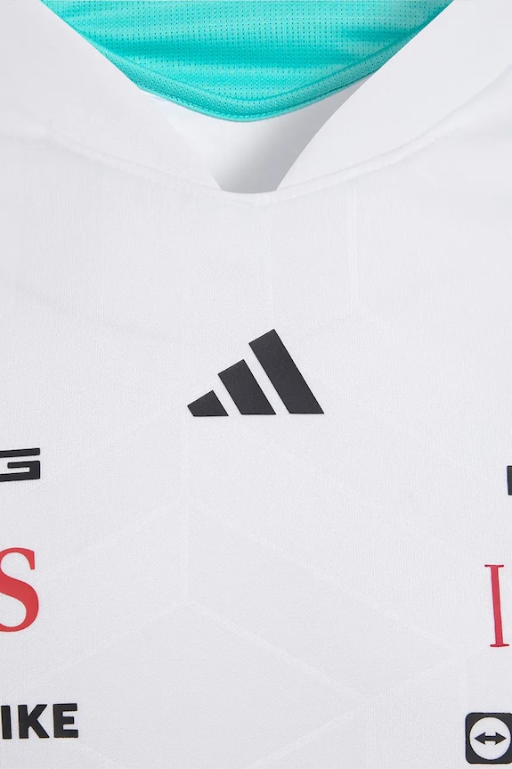 Παιδικό μπλουζάκι adidas Performance MERCEDES λευκό KF0164